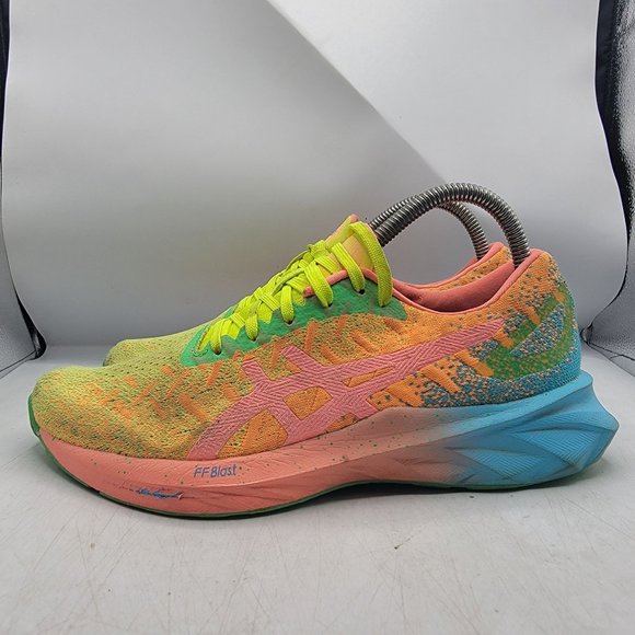 ASICS DynaBlast Womens 8 Orange Pop Coral Running Shoes Athletic Casual 1012A989 - Picture 5 of 14